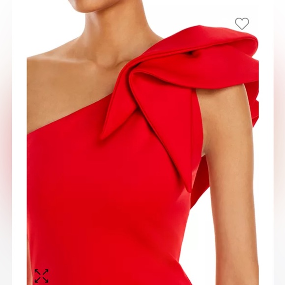 AQUA One-Shoulder Ruffle Formal Gown - Picture 5 of 11